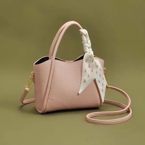 Túi Xách “Blush Ribbon” – Túi Hồng Nơ Lụa Thanh Lịch