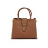 Túi Xách Nữ Da Vân Khóa Gài Thanh Lịch DearBag