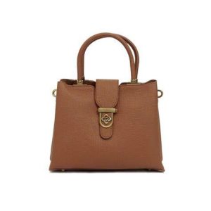Túi Xách Nữ Da Vân Khóa Gài Thanh Lịch DearBag